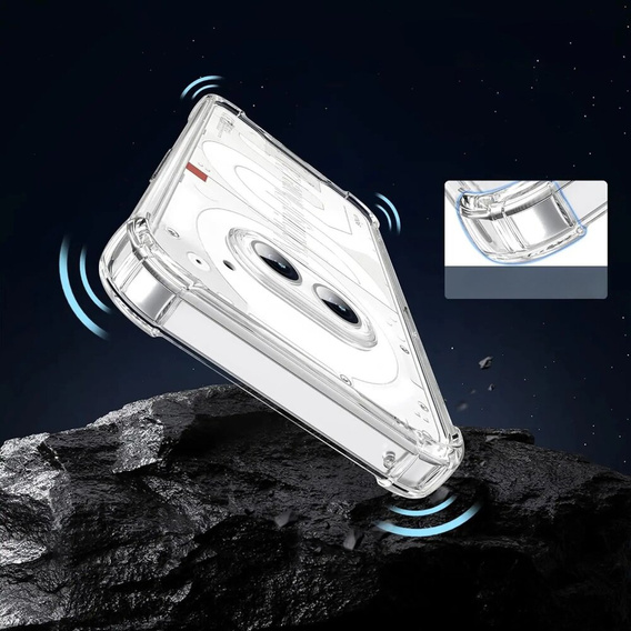 Чехол до Nothing Phone 2a, Dropproof, прозрачный