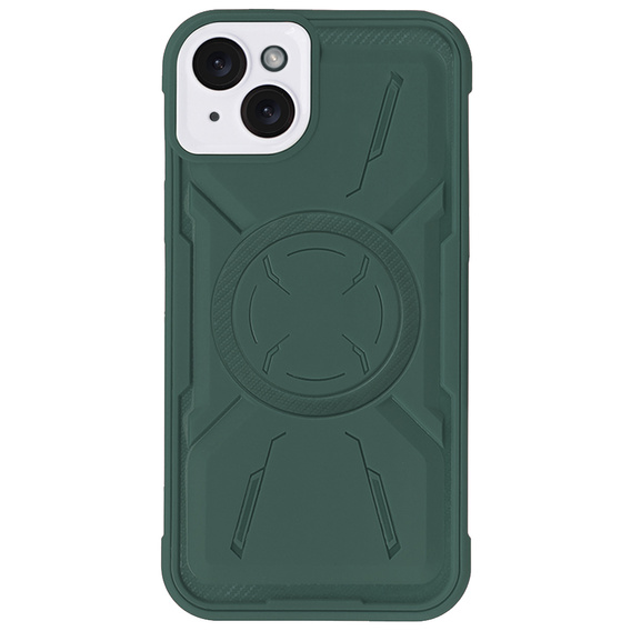 Чехол для iPhone 15, ERBORD Armor Mag, зелёный
