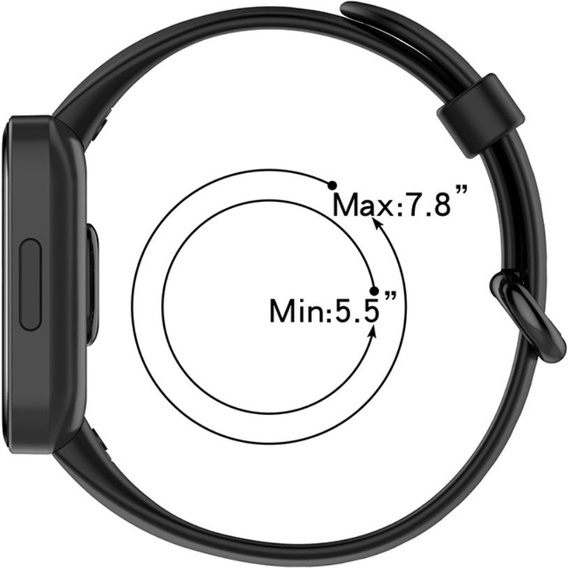 Силиконовый ремешок для Xiaomi Redmi Watch 2 Lite, Black
