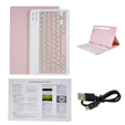 Чохол + клавіатура Samsung Galaxy Tab S7 T870/T875 / S8, Pen Slot, рожевий rose gold