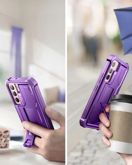 Бронированный чехол для Samsung Galaxy S22, Dexnor Full Body, фиолетовый
