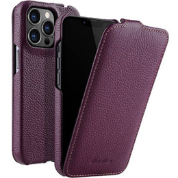 Чохол MELKCO для iPhone 13 Pro Max, шкіряний, фліп, фіолетовий