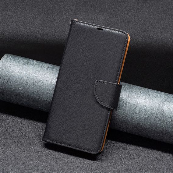 Чохол-книжка для Samsung Galaxy A25 5G, Wallet Litchi Leather, чорний  + скло 9H 