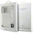 Чохол Guess IML Glitter Pearl Strap MagSafe для iPhone 17 Pro Max