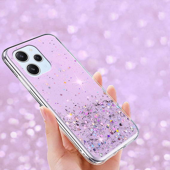 Чoхол до Xiaomi Redmi 12, Glittery, фіолетовий