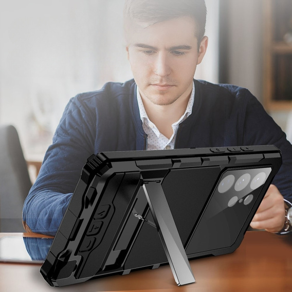 Чехол для Samsung Galaxy S23 Ultra, R-JUST, бронированный, чёрный