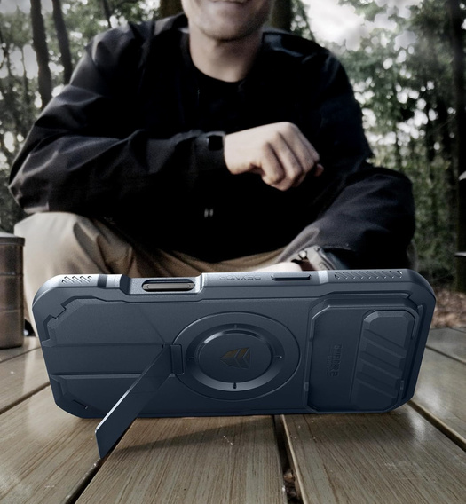 Броньований чохол Dexnor з підставкою та затвором для камери, для MagSafe для iPhone Air