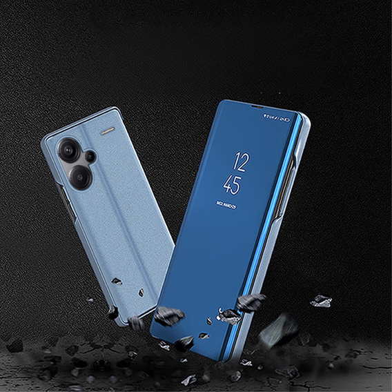 Чехол до Xiaomi Redmi Note 13 Pro+, Clear View, синий
