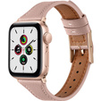 Кожаный ремешок для часов 1/2/3/4/5/6/7/8/SE/ULTRA 42/44/45/49mm, Light Pink