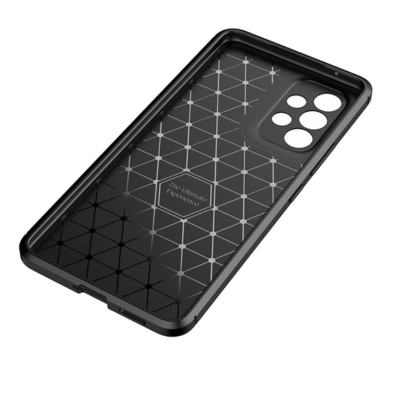 Чехол до Samsung Galaxy A53 5G, Carbon Gel, чёрный