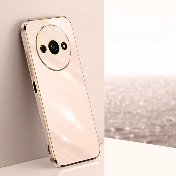 Чохол для Xiaomi Redmi A3, Glamour CamShield, рожевий rose gold