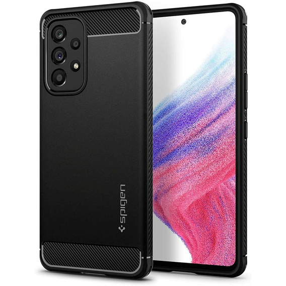 Чехол Spigen до Samsung Galaxy A53 5G, Rugged Armor, чёрный