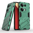 Чехол для Xiaomi Redmi Note 13 Pro 4G / Xiaomi Redmi Note 14S / Xiaomi Poco M6 Pro 4G, Military kickstand, зелёный
