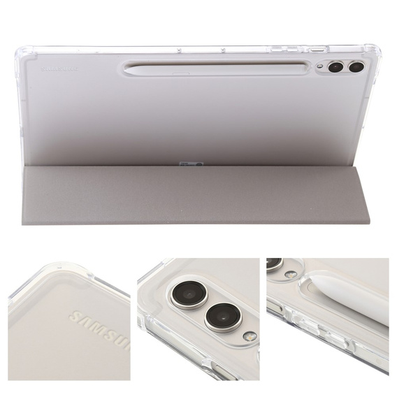 Чехол для Samsung Galaxy Tab S9 Ultra, Smartcase Hybrid, с местом для стилуса, серый