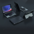 Чехол + клавиатура Galaxy Tab S9, NILLKIN Bumper Pen Slot, чёрный