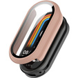 Чехол 2 в 1 + закаленное стекло для Xiaomi Smart Band 10 / 9 / 8, розовый