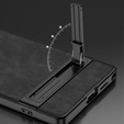 Чехол до Samsung Galaxy S25 Ultra, GKK Leather, чёрный