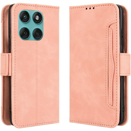 Откидной чехол для Motorola Edge 60 / 60 Fusion, Card Slot, розовый