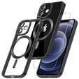 Чохол для iPhone 12, Electro MagSafe, чорний + Скло на екран