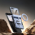 Чехол Tongate MECH с MagSafe для Samsung Galaxy Z Flip7 FE / Z Flip6, синий