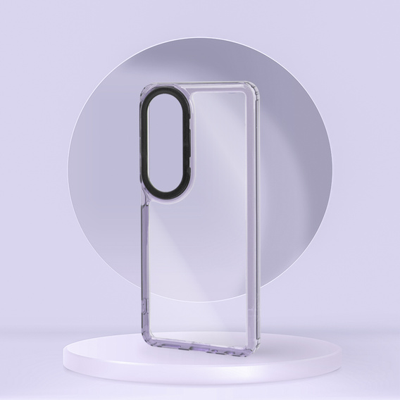 Чoхол до Oppo A60, Fusion Hybrid, прозорий / фіолетовий