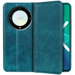 Чехол до Honor Magic 5 Lite 5G, Wallet Litchi Leather, зелёный