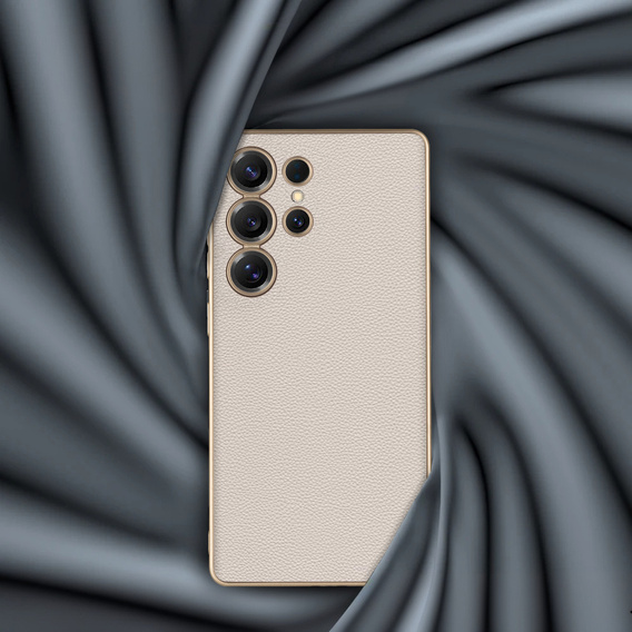 Чехол до Samsung Galaxy S25 Ultra, GKK Leather, титановый серый