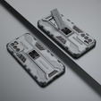 Чехол до Oppo Reno6 5G, Military kickstand, серый
