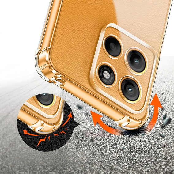 Чехол до Motorola Moto G15 / Motorola Moto G15 Power, Dropproof, прозрачный