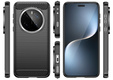Чехол до Honor Magic 7 Pro, Carbon, чёрный