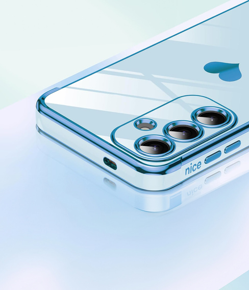 Чехол до Samsung Galaxy S25 FE, Electro heart, синий