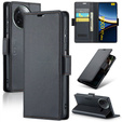 Чохол для Xiaomi Poco F7 Ultra, ERBORD Glossy Litchi, гаманець з клапаном, чорний