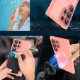 Чехол для Samsung Galaxy S25 Ultra, для MagSafe, ERBORD Matt Case, розовый + стекло для экрана