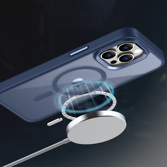 Чехол для iPhone 15 Pro Max, MagColor для MagSafe, темно-синий