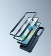 Бронированный чехол для Samsung Galaxy A16, Dexnor Full Body (Two Frames), темно-синий