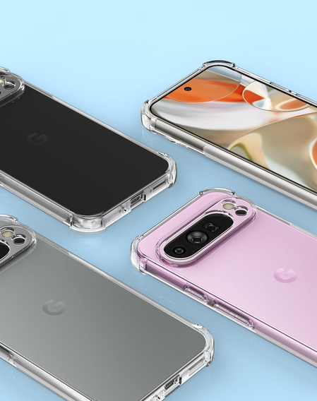Чехол до Google Pixel 9 Pro XL, Dropproof, прозрачный