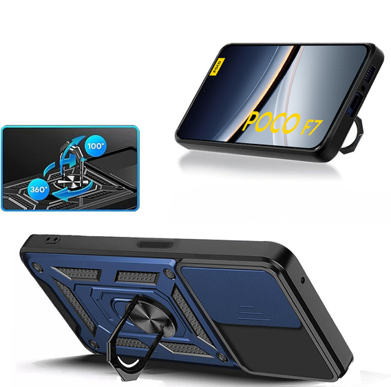 Чохол NOX Camera Slide Xiaomi Poco F7, CamShield Slide, м'яти