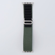 Нейлоновый ремешок для Apple Watch 1/2/3/4/5/6/7/8/SE/ULTRA 42/44/45/49 мм, зелёная / чёрный