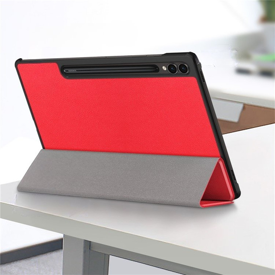 Чехол для Samsung Galaxy Tab S9 Plus, Smartcase с местом для стилуса, красный
