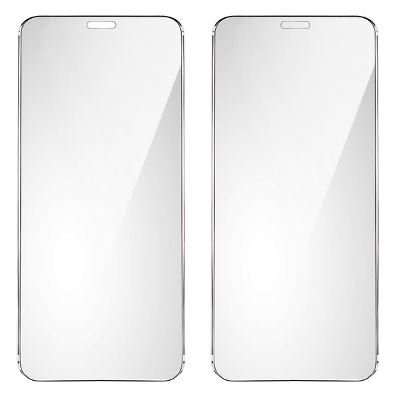 2x Загартоване скло для iPhone XR/11, ERBORD 9H Hard Glass на екрані