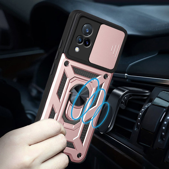 Чохол NOX Camera Slide Vivo V21 5G, CamShield Slide, рожевий rose gold