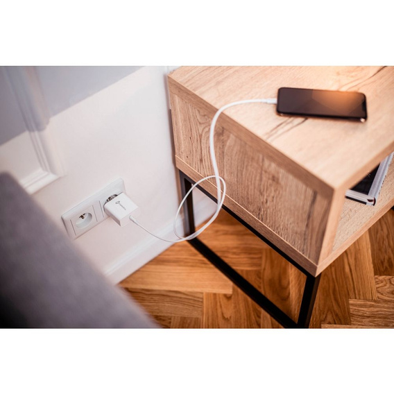 Зарядное устройство Forcell USB-A / 2x USB-C 3.45A GaN 70W PD QC 4.0, серый