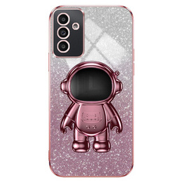 Чехол для Samsung Galaxy A15 4G / 5G, Glitter Astronaut, розовый