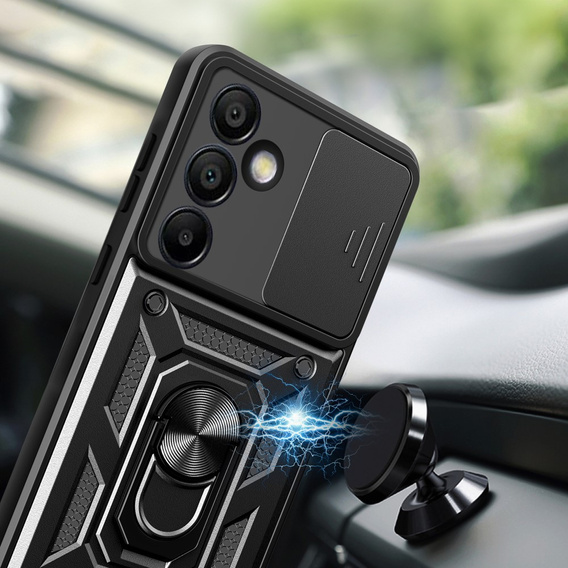 Чехол NOX Camera Slide Samsung Galaxy S24 FE, CamShield Slide, чёрный