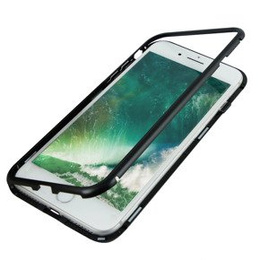 Магнитный задний стеклянный чехол для iPhone 7 Plus / 8 Plus - Black