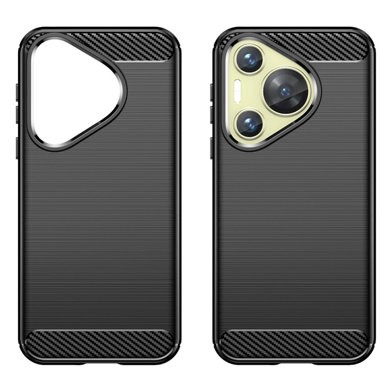 Чoхол до Huawei Pura 70, Carbon, чорний