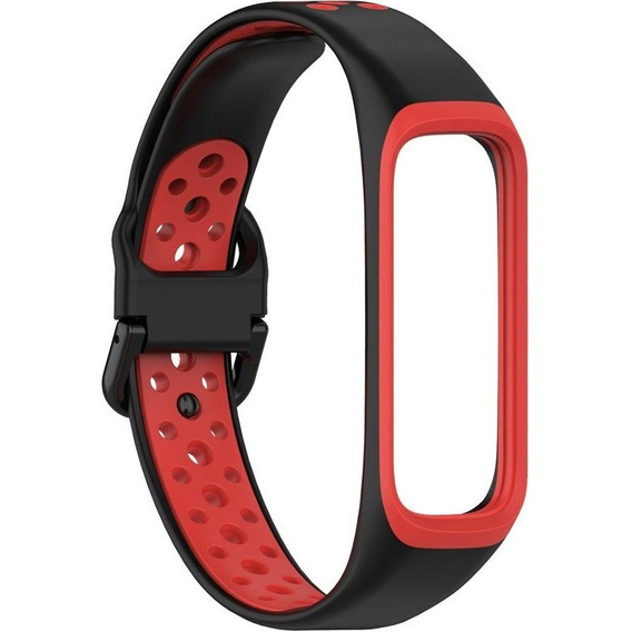 Силиконовый ремешок для Samsung Galaxy Fit 2 SM-R220, Black / Red