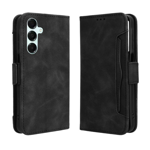 Чехол с клапаном для Oppo Reno 14F, слот для карт, бумажник, черный
