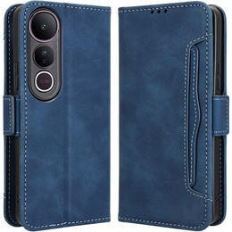 Откидной чехол для Vivo V50 Lite 4G / 5G, Card Slot, темно-синий