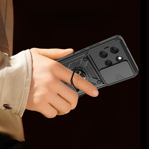 Чохол NOX Camera Slide Motorola Moto G86 5G, CamShield Slide, чорний